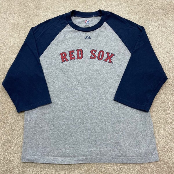 Dustin Pedroia Boston Red Sox T Shirt Men Large Adult Gray MLB Baseball  Fenway