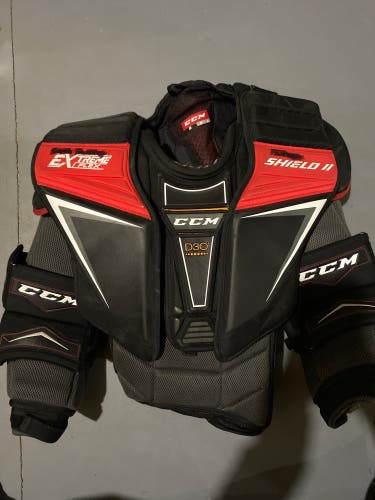Used Medium CCM  Extreme Flex Shield 2 Goalie Chest Protector