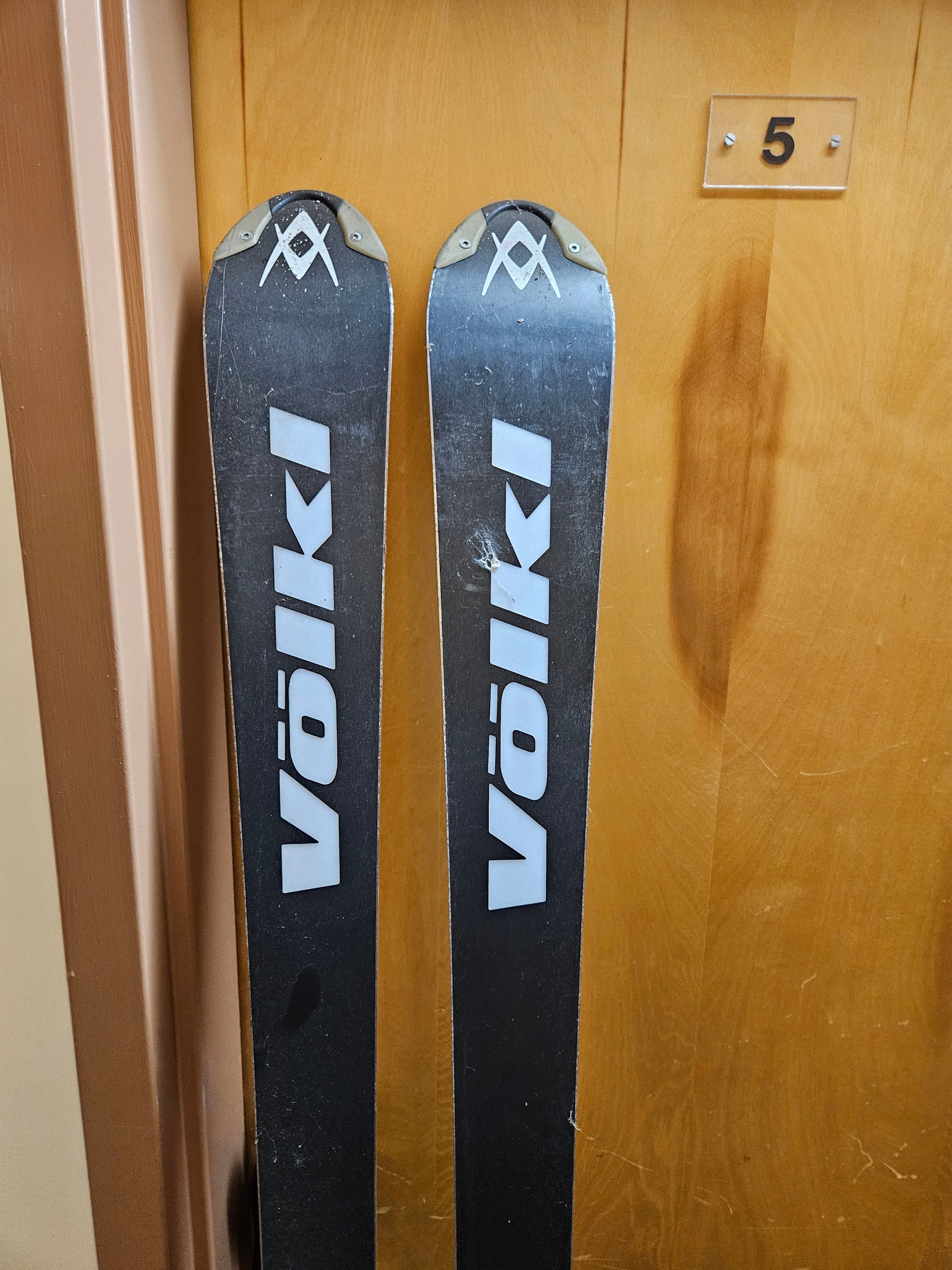 Used Volkl Racing 175 cm supersport Skis With Bindings | SidelineSwap