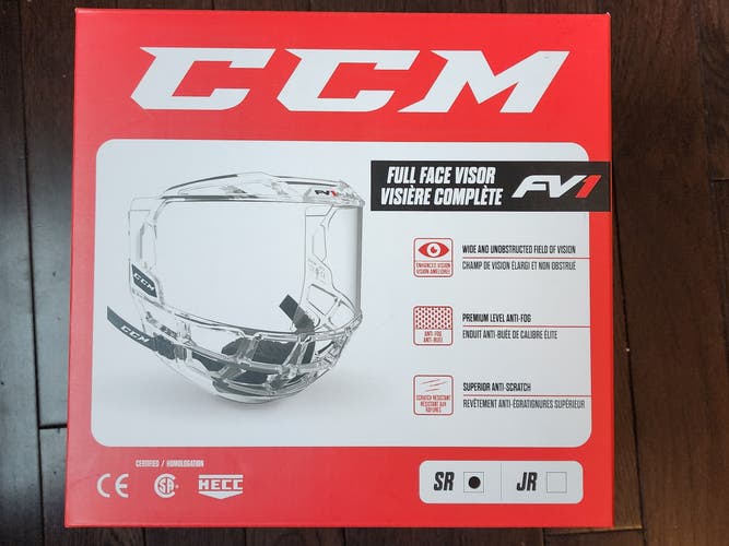 New CCM FV1 Visor/Shield (Senior Men's)