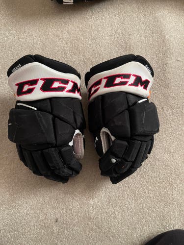 USED CCM Jetspeed FT1 University Of Nebraska Omaha 14” Pro Stock Gloves