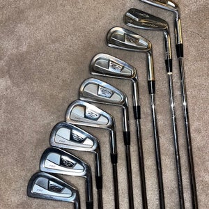 Used MENS Mizuno Right Handed T Zoid Pro Forged Iron Set Stiff Flex 9 Pieces Steel Shaft