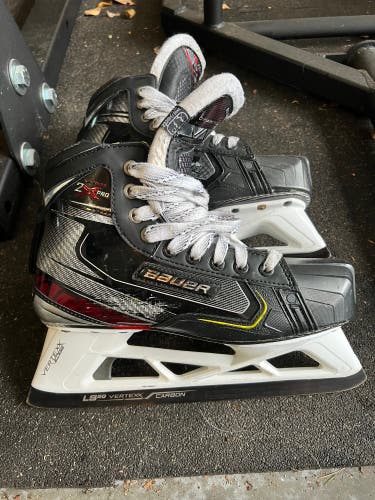 Used Bauer Regular Width Size 8 Vapor 2X Pro Hockey Goalie Skates