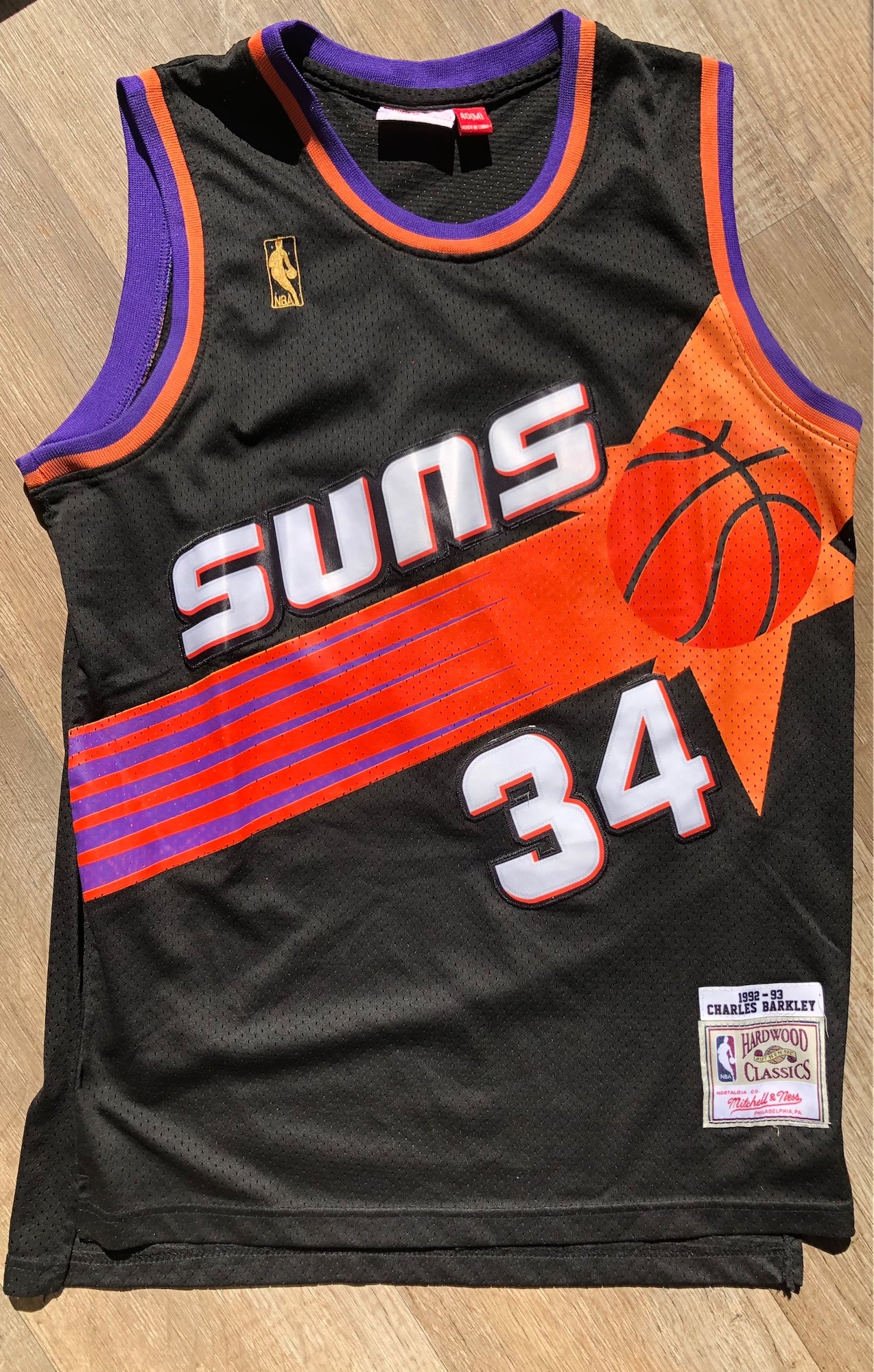 My Charles Barkley Phoenix Suns jersey from when I was a kid. I like this  design so much better than the current PHX jerseys. : r/nba