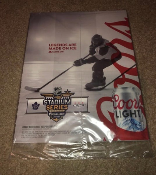 2018 NHL Stadium Series Toronto Maple Leafs vs. Washington Capitals 10.5 x  13 Match-Up Sublimated Plaque