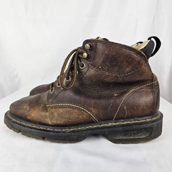 Dr Martens Mens Lace Up Ankle Brown Leather Boots 8B42 Textured Insole Mens  9 | SidelineSwap | Buy and Sell on SidelineSwap