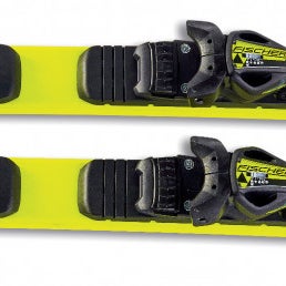 New Kid's Fischer 140cm RC4 Speed Jr Skis With Race Plate (No Bindings) (SY1342)