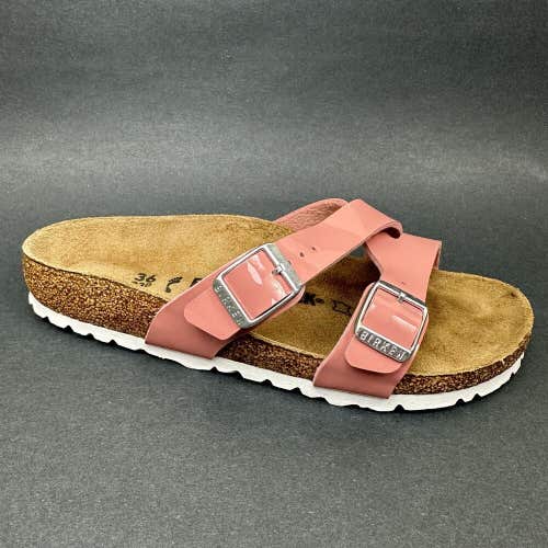 Birkenstock Yao Balance Sandal Narrow Width Size EUR 36 US 5 Peach Coral Patent
