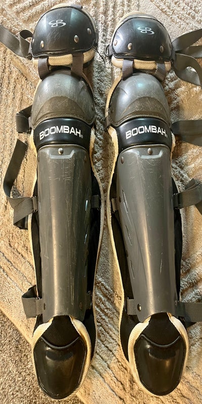 used youth Easton catchers leg guards SidelineSwap