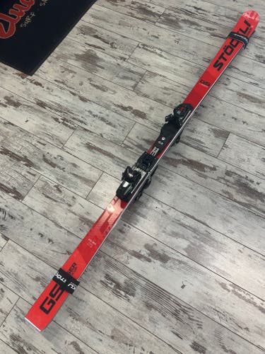New 2023 Stockli 184 cm Racing LASER GS Skis With Bindings Max Din 16