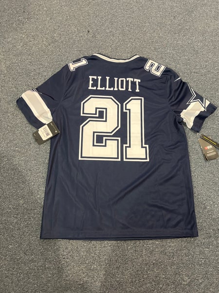 New Blue Nike Dallas Cowboys On Field Apparel Jersey Large Elliott