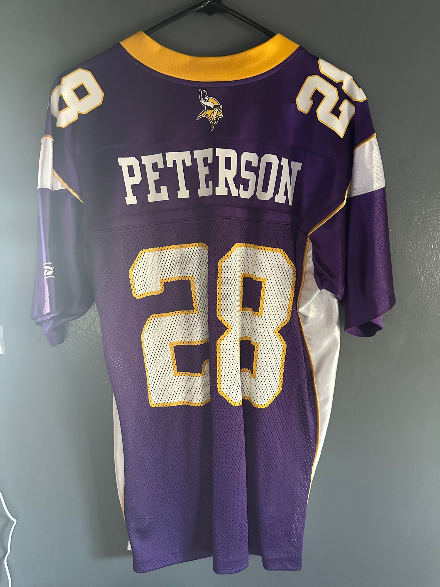 Minnesota Vikings NFL Players Apparel Jersey Adrian Peterson #28 Men's M  Black