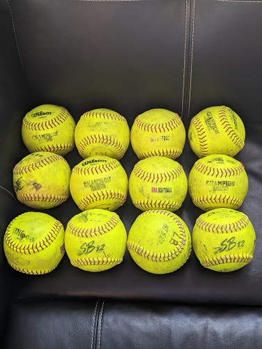 Wilson & Dudley Used Softballs