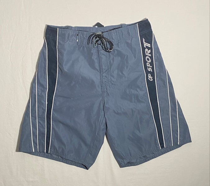 Geneeskunde verwijderen getrouwd Vintage 90s Ocean Pacific OP Sport Size L Blue Mesh-Lined Swim/Surf Board  Shorts | SidelineSwap