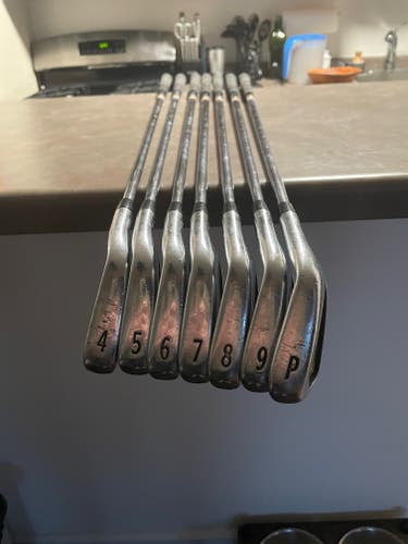 Men's Used Titleist Right Handed AP2 716 Iron Set Stiff Flex 4-PW Steel Shaft Iron Set
