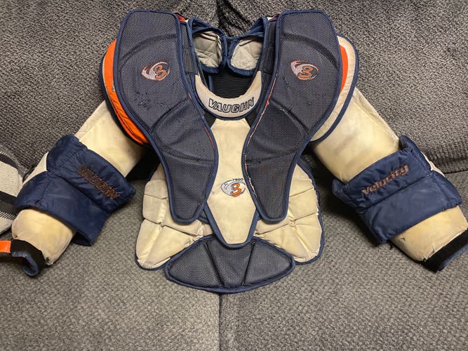 Large Vaughn V3 7500 Goalie Chest Protector