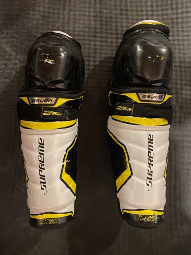 Bauer Supreme 2S Pro Hockey Shin Guard Pads 14” Senior