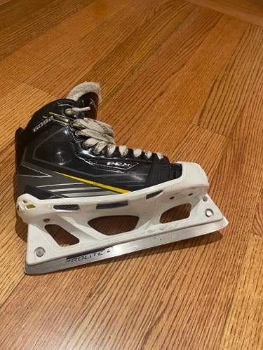 Used Junior CCM Tacks 6092 Hockey Goalie Skates Regular Width Size 4