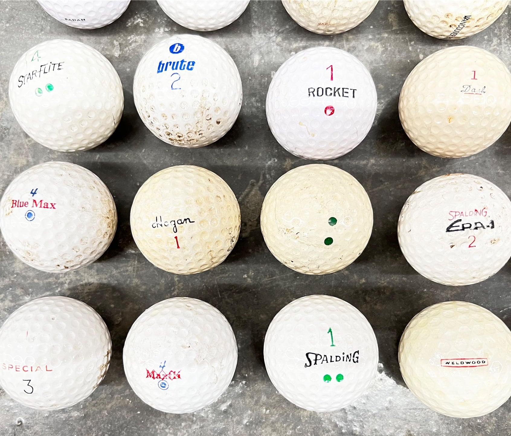 Sold at Auction: Vintage Golf Ball Collection, NFL Golf Balls