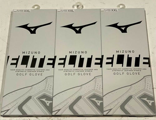 Mizuno Elite Leather Golf Glove 3-Pack Bundle Lot XX-Large XXL 2XL New #81209