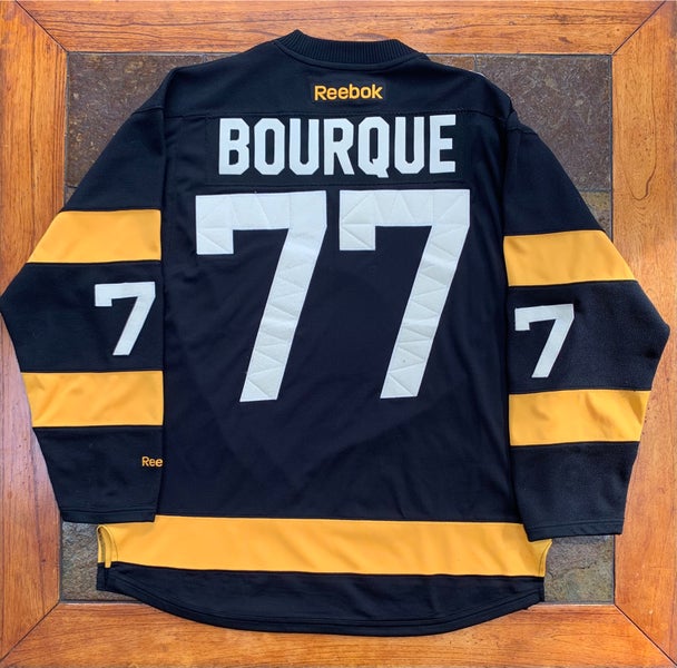 Mens Boston Bruins Ray Bourque Old Time Hockey Heather Gray