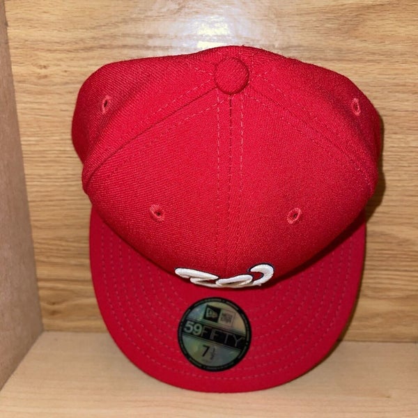 New Era 59Fifty Hat Washington Nationals W' Basic Black Fitted Cap 11591091  (7 5/8)