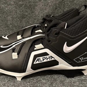 Men’s Nike Alpha Menace Pro 3 Mid Football Cleats Black CT6649-001 Size 11
