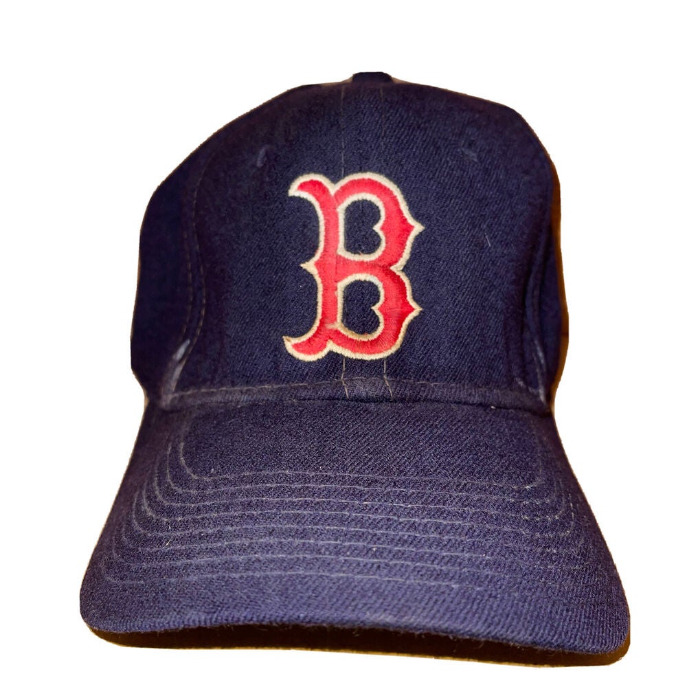 RARE Vintage New Era Pro Model Boston Red Sox Hat White Wool Cap MLB 7 1/4