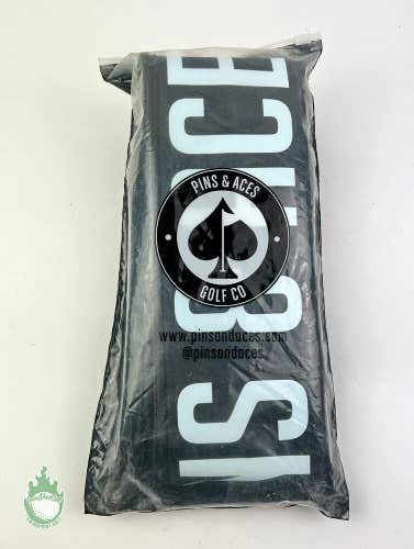 New Pins and Aces Golf Beer Can Insulated Cooler Sleeve Case 32" Black