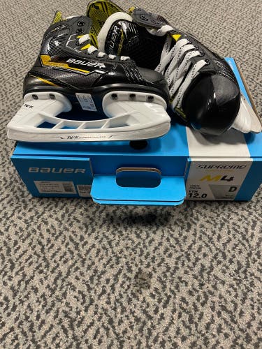 Bauer Supreme M4 Youth size 12 D width skate