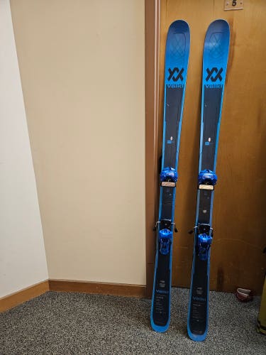 Used Volkl 170 cm All Mountain Kendo 88 Skis With Bindings