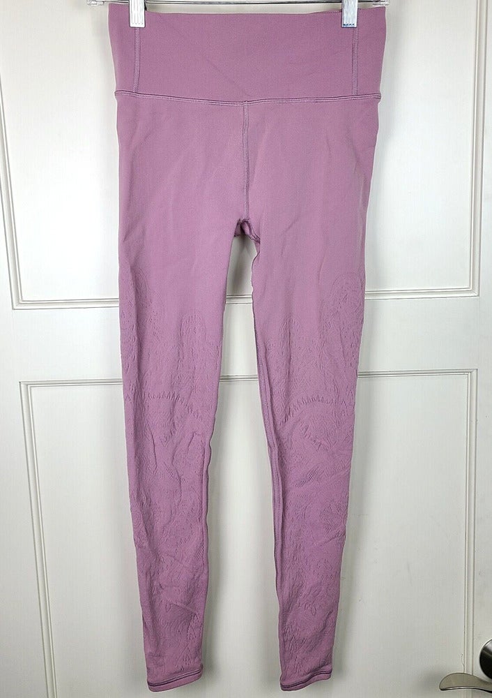 Lululemon Wunder Under Pink Space Dye Tight Leggings Luon Size: 6