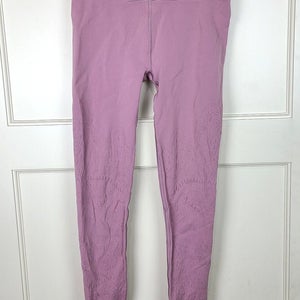 Lululemon Wunder Under Crop 25" Full On Luon Pink Lazer Cut Below Knee Size: 8