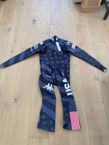 NEW Kappa 2023 US Ski Team DH Suit (Back zip, no pads, XL)