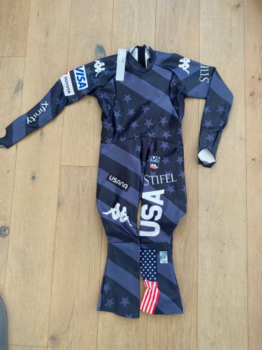 NEW Kappa 2023 US Ski Team DH Suit (No pads, Back zip, Large)