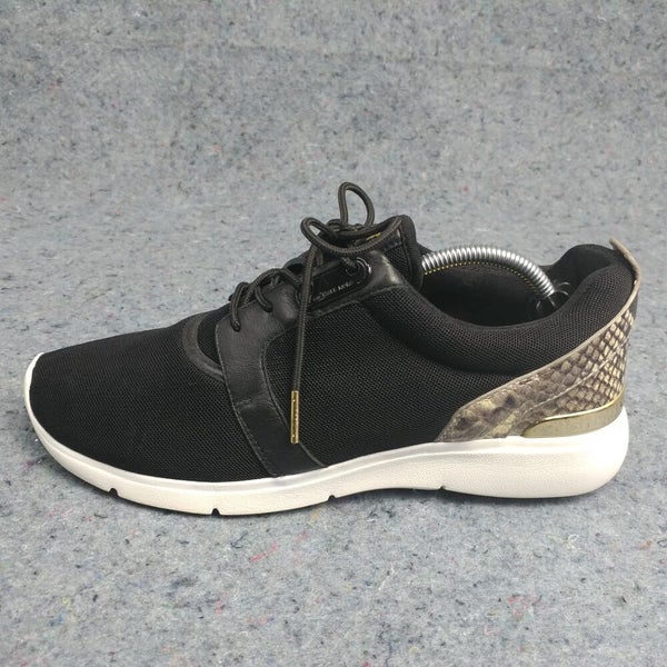 Michael Kors Amanda Womens Shoes Size 9 Trainer Sneakers Black Gold Snake  Print | SidelineSwap