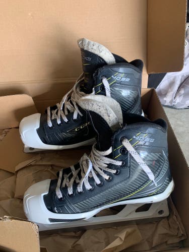 Used CCM Regular Width  Size 8 Tacks 4092 Hockey Goalie Skates