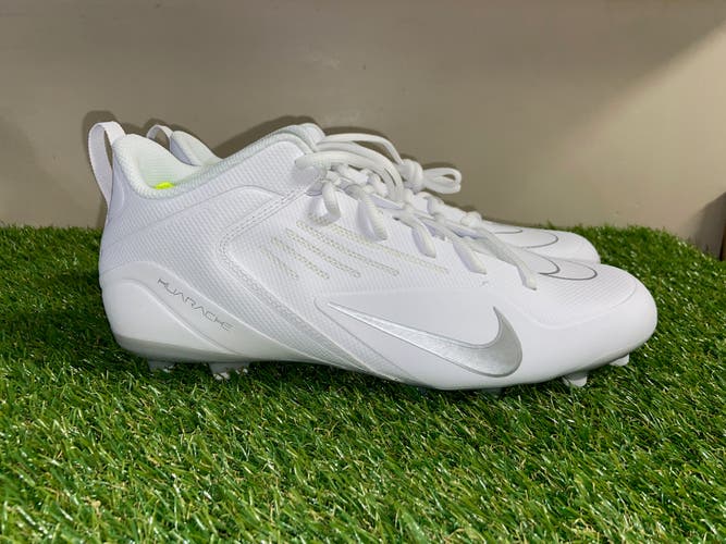 Nike Alpha Huarache 8 Varsity LAX White Lacrosse Cleats CZ6558-100 Mens 10 NEW