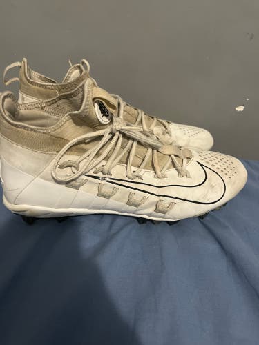 Nike Hurache Lacrosse Cleats White