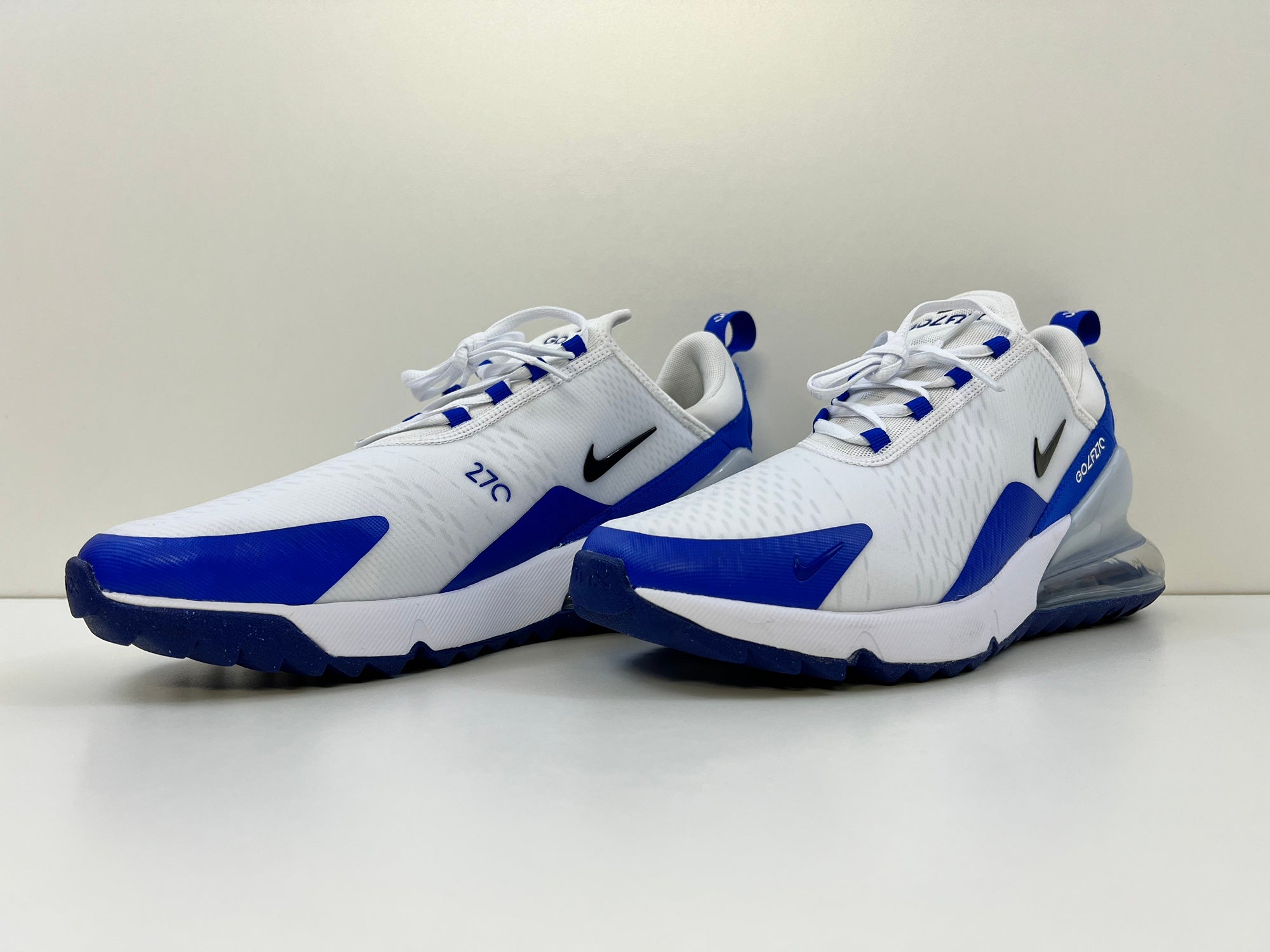 Men’s Size 9 Nike Air Max 270 G Golf Shoes White Blue CK6483-106 - READ 7df141bc1c578ac6_original.jpeg main image 3