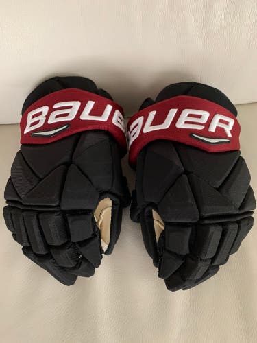 Pro Stock Arizona Coyotes Bauer 1X 14” Hockey Gloves