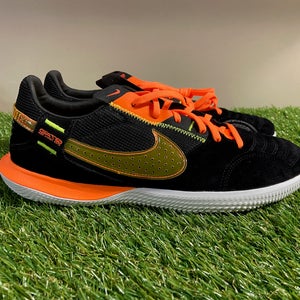 *SOLD* Nike StreetGato Indoor Soccer Shoes Black Total Orange Mens Size 7 DC8466-081