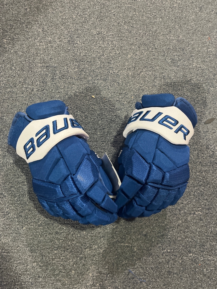 New Blue Bauer Supreme 2S PRO Pro Stock Gloves Colorado Avalanche Hunt 14”