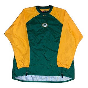 Vintage Nike Pro Line NFL Green Bay Packers Center Swoosh Windbreaker Size XL