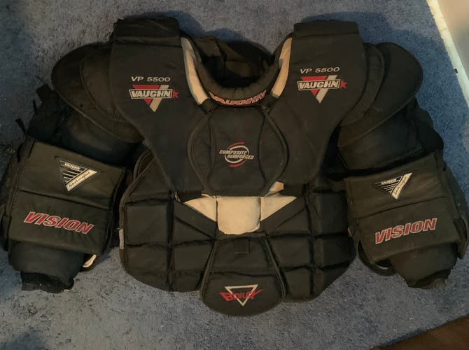 Used Large Vaughn  Goalie Chest Protector