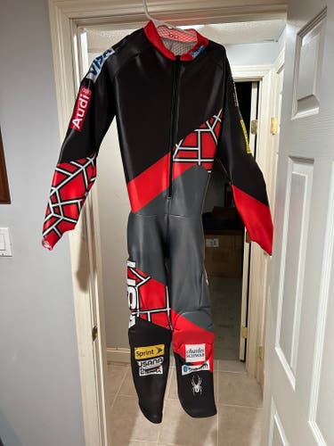 Men's New XXL US Ski Team Spyder Padded Race Suit