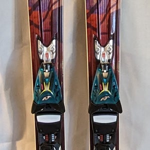 Used Women's 2012 Nordica Infinite 162 cm All Mountain Skis W/Nordica EXP 2S XBi Ct WB Bindings
