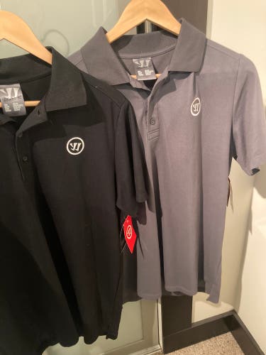 Bundle Deal! Brand New Black & Grey Large Men's Warrior Polo