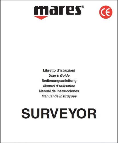 Mares Surveyor Scuba Dive Computer Instruction Manual Printed