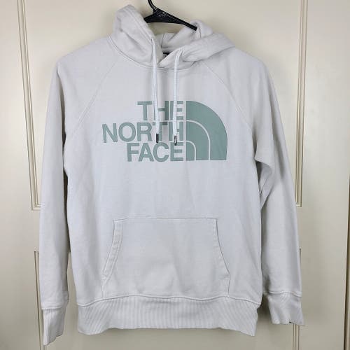 The North Face Hoodie Womens XS White Half Dome Graphic Print Pocket Hood